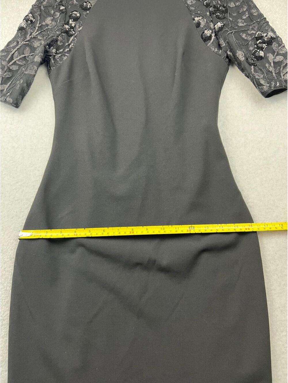 Calvin Klein Women's Sequin Sheath Dress Size 4 Wedding Formal Sophisticated NWT - Picture 12 of 14